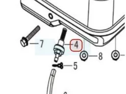 Sortie De Réservoir + Filtre Pour Moteur Loncin / Rato (0001180036)
