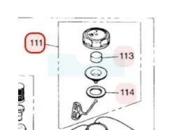 Bouchon De Réservoir Pour Moteur Zenoah (213385302)