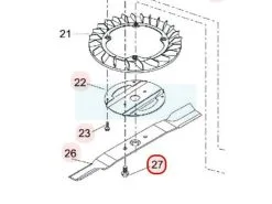 Vis De Lame Pour Tondeuse Kaaz (31057197)