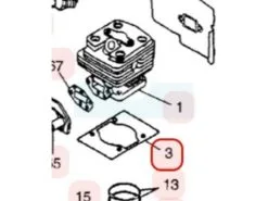 Joint D'embase Pour Moteur Zenoah (450013120)