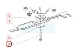 Vis De Lame Pour Tondeuse Weibang (XYJ200011)